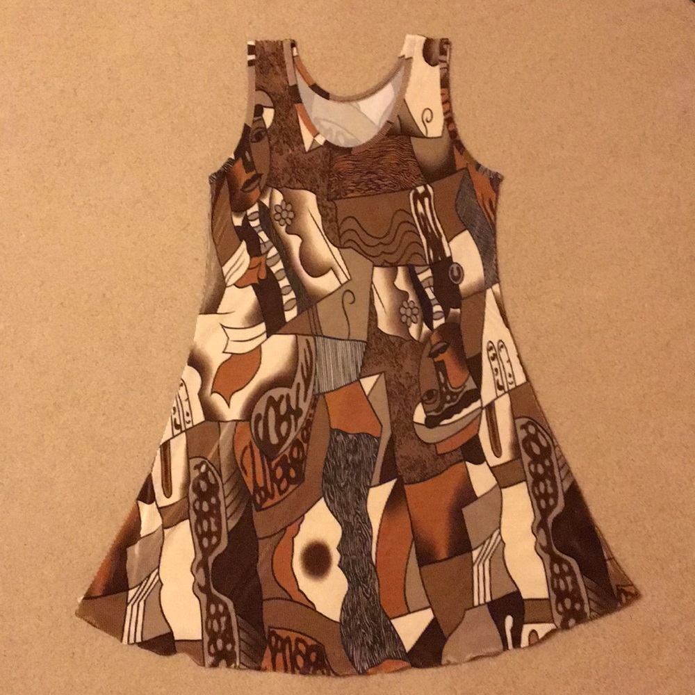 Brown short dress